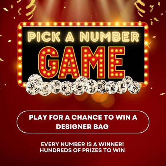 PICK A NUMBER GAME Win a Mystery Prize & a Chance for a DESIGNER BAG - Picture 1 of 12